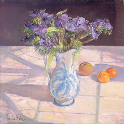 French Jug with Anemones by Timothy Easton